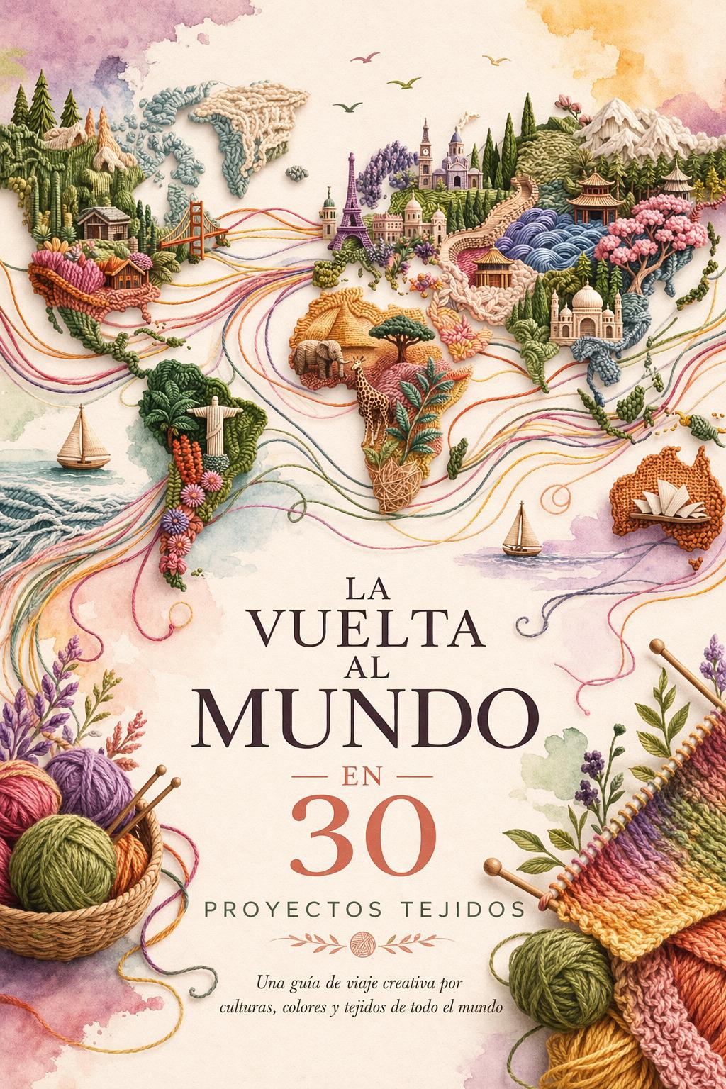 Libro La vuelta al mundo en 30 proyectos tejidos. PREVENTA
